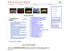 Tablet Screenshot of apexgarage.com